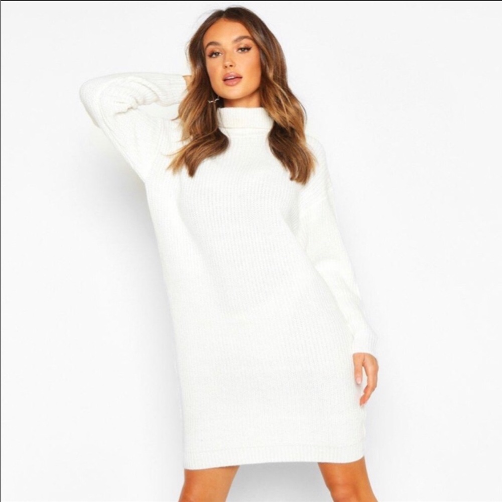 Cream Sweater Dress